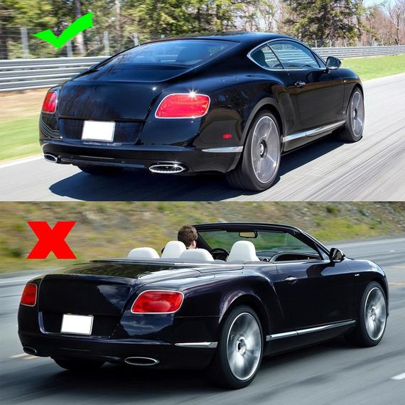 Спойлер V3 (Карбон) для Bentley Continental GT 2011-2018 рр | Зображення 5