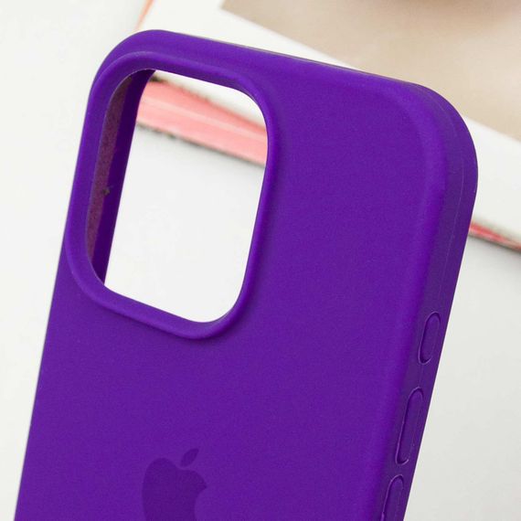Чехол Silicone Case Full Protective (AA) для Apple iPhone 16 Pro Max (6.9") Фиолетовый / Ultra Violet | Зображення 5