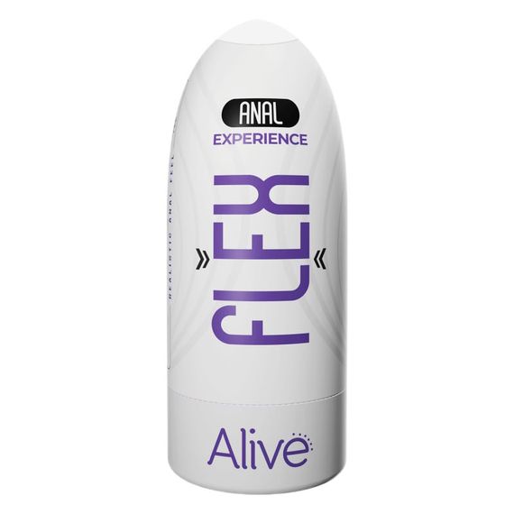 Мастурбатор-анус в колбі Alive Flex Anal M бежевий, 16 х 6.5 см Sex Aura | Зображення 1