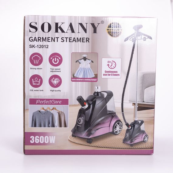 Підлоговий відпарювач для одягу Sokany 3600 Вт пна 2.8 літри SK-12012 | Зображення 4