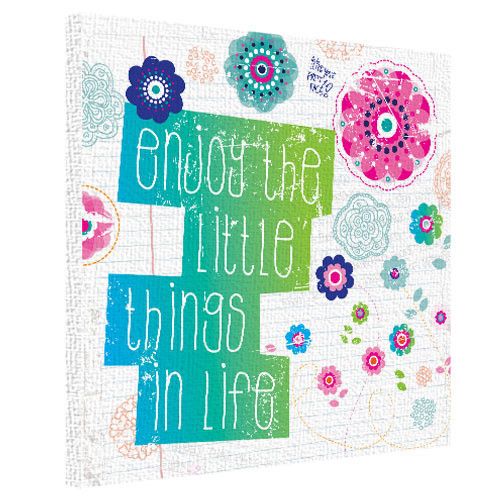 Картина на холсте Enjoy the little things in life 50х50 см (H5050_DVD009)