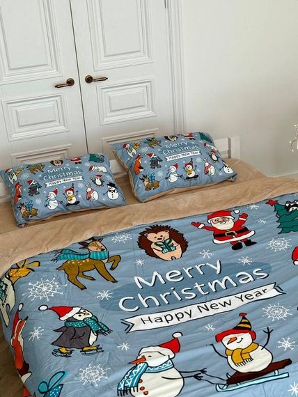 Постельное белье евро Dushka Home Сатин Плюш 21361 200х220 см | Зображення 3
