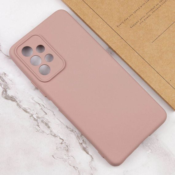 Чехол Silicone Cover Lakshmi Full Camera (AAA) для Samsung Galaxy A32 (A325F) 4G Full camera, Рожевий/Pink Sand | Зображення 3