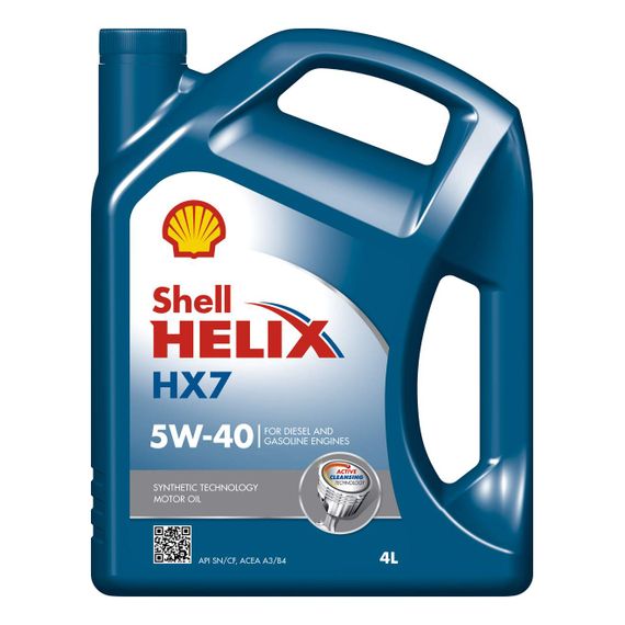 Моторна олива Shell Helix HX7 5W-40 4л.