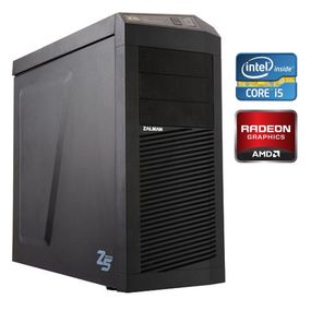 Ігровий ПК Zalman Z5 Plus Tower / Intel Core i5-6400 (4 ядра по 2.7 - 3.3 GHz) / 16 GB DDR4 / 256 GB SSD + 1000 GB HDD / AMD Radeon RX 470, 4 GB GDDR5, 256-bit / 500W б/в