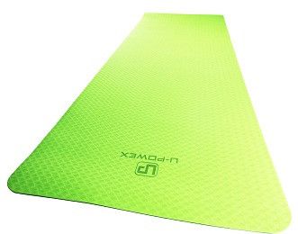 Килимок для йоги та фітнесу U-POWEX TPE Yoga mat Green/Black (183х61х0.6) | Зображення 2