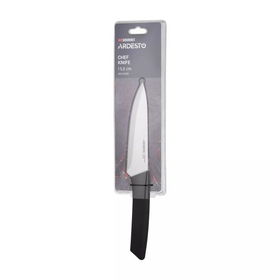 Ніж кухарський Ardesto Gemini Gourmet AR2133SB 15.5 см чорний | Зображення 2