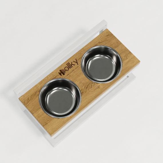 Миски на подставке с регулировкой высоты Hollky Flex S FS-422523-WHNT | Зображення 7