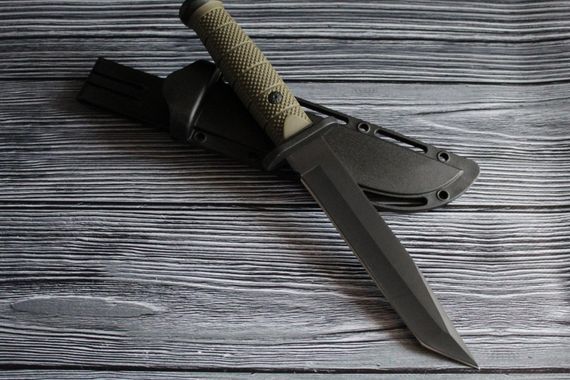 Самурайський ніж хакі з чохлом 30 см | Зображення 6