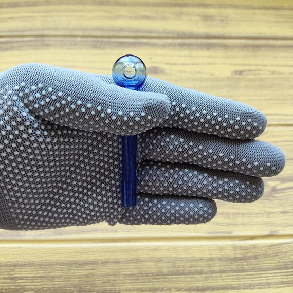 Стеклянная трубка Dimini Oil Blue | Зображення 2