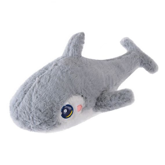 Детская мягкая игрушка "Акула" K15248(Grey) серый, размер 45 см