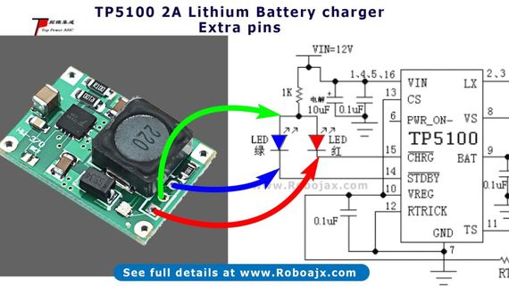 Контроллер заряда TP5100 Li-Ion аккумуляторов 1S(4.2V) / 2S(8.4V) | Зображення 3