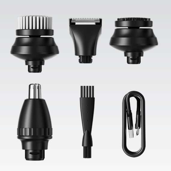 Набір для стрижки волосся акумуляторний 5 в 1 Maestro MR-674, водонепроникний, LED, USB | Зображення 2