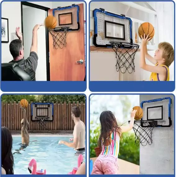 Баскетбольное кольцо с электронным табло / Детский набор для баскетбола Мяч и Щит с кольцом со звуковыми эффектами | Зображення 5