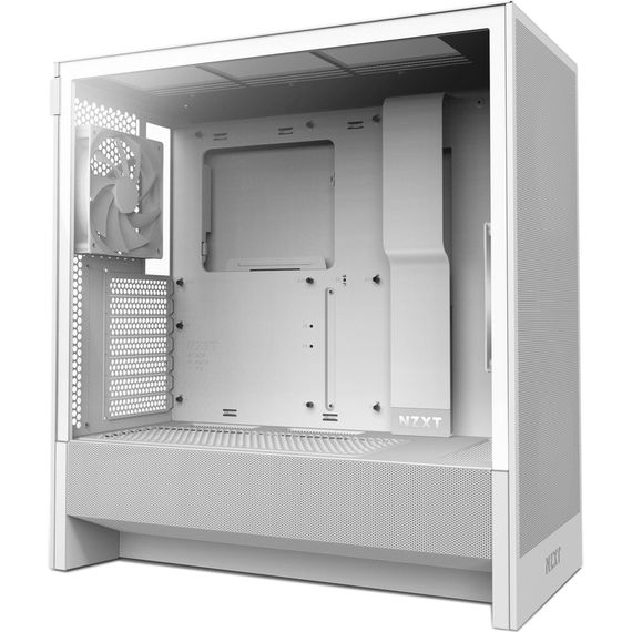Корпус NZXT H5 Flow Compact All White (CC-H52FW-01) | Зображення 1