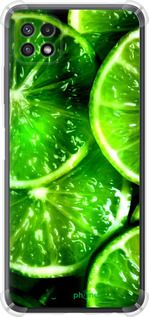 Чохол на Samsung Galaxy A22 5G A226B Зелені часточки лимона "852sp-2581-2448"