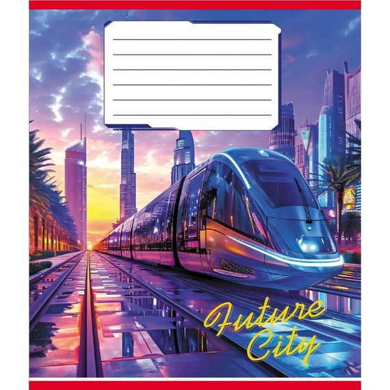 Зошит учнівський "Міста майбутнього" 024-550177K-4 в клітинку, 24 аркуші