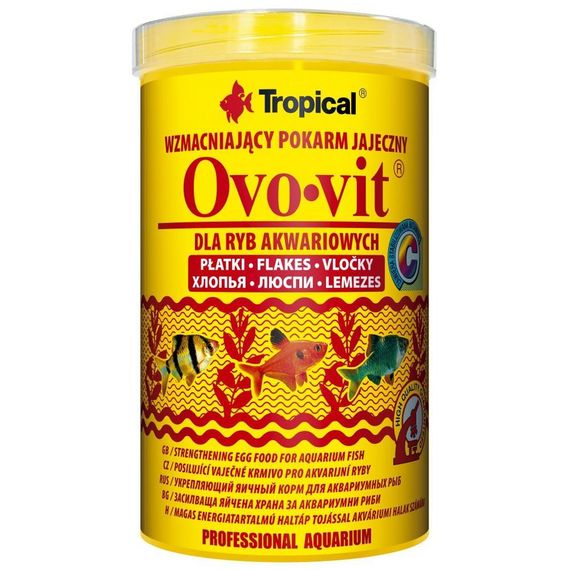Сухий корм для акваріумних риб Tropical в пластівцях «Ovo-Vit» 1 л (для всіх акваріумних риб)