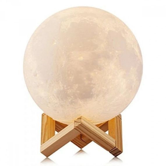 Нічник з акумуляторною батареєю для сну Moon Lamp 13 см, Нічник дитячий для новонароджених XY-59 | Зображення 7