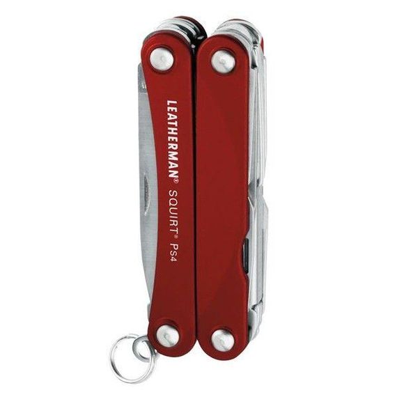 Мультитул Leatherman Squirt PS4 Red Інструмент мультитул Мультитул армійський Мультиінструмент | Зображення 1
