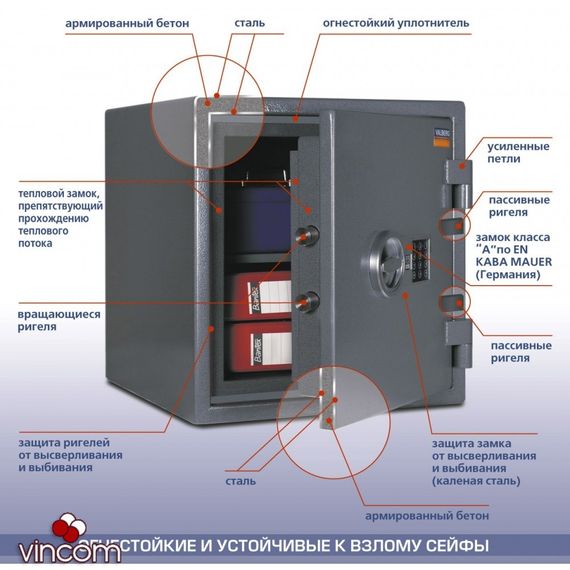 Сейф огне-взломостойкий Valberg GARDIAN 165T CL ГАРАНТ ЕВРО-165СL165Т.СL(копия) | Зображення 8