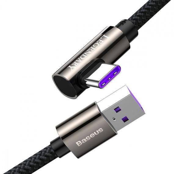 Кабель Baseus Baseus Legend Series Elbow Fast Charging Type-C 66W (2m) blue | Зображення 5