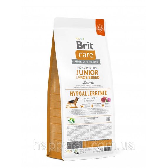 Гипоаллергенный корм Brit Care Dog Hypoallergenic Junior Large Breed (ягненок и рис), 12 кг | Зображення 2