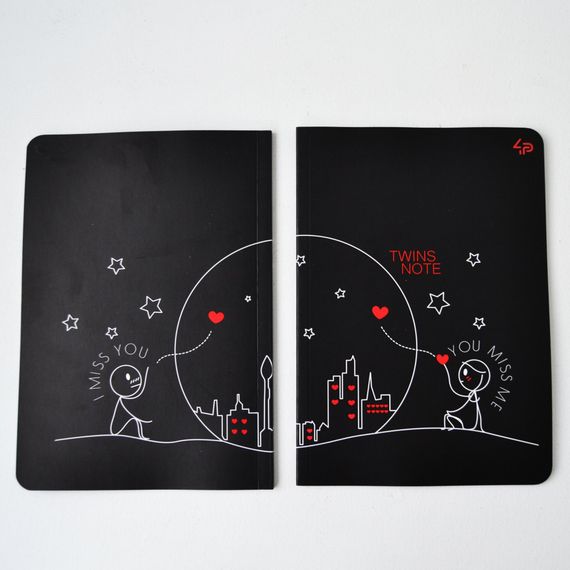 Блокнот 4Profi  "Twins series" miss you 40 арк. формат А5 904334 | Зображення 1