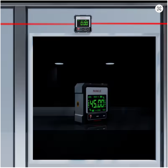 Цифровий кутомір MAKLE з лазерними вказівниками і магнітною основою (2858087956) | Зображення 1