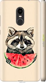 Чохол на Xiaomi Redmi Note 4X Єнотик з кавуном "4605m-951-2448"