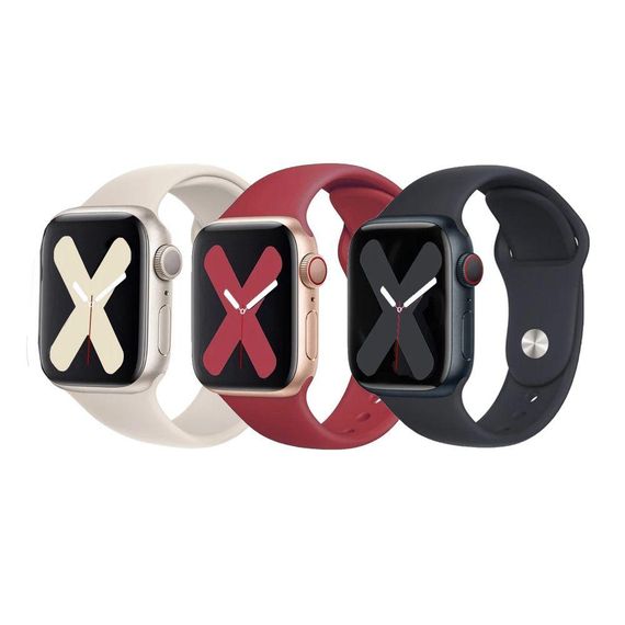 Ремінець для Apple Watch Band Silicone Two-Piece 38/40/41 mm Колір 50.Canary Yellow | Зображення 1