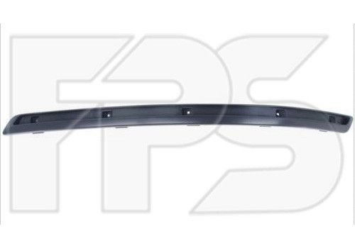 Накладка бампера Hyundai Sonata '08-10 с отв. под хром. молдинг - левая (FPS)