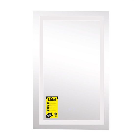 Дзеркало Lidz Kubis 500х800 з LED-підсвічуванням Touch, з антизапотіванням, з димером, рег. яскравості LD78LF9365080 | Зображення 3