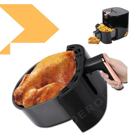 Фритюрниця великої ємності без масла Haeger 5.5L 2000W HG-5218 (HG-5218_2030) | Зображення 4