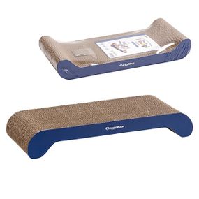 Картонная когтеточка для котов CattyMan Scratcher Cardboard Stage, 48 см х 22 см х 8 см