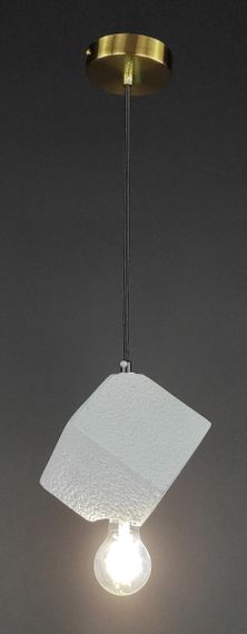 Люстра підвісна на 1 лампочку 27703 Латунь 25-180х15х15 см. | Зображення 3