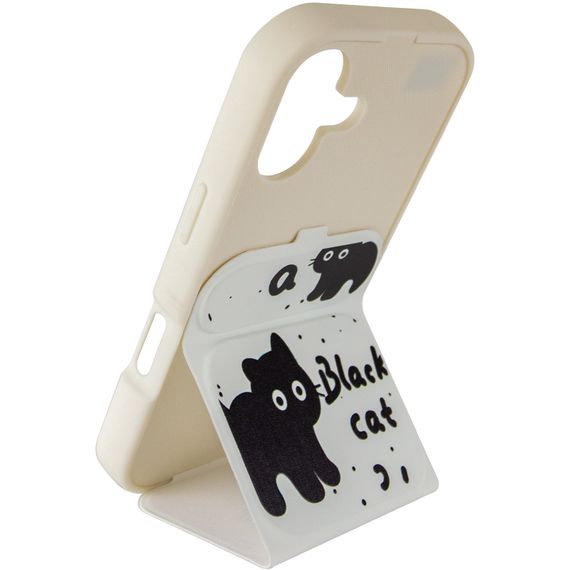 Чохол TPU Panel Stand для Apple iPhone 17 (6.3") Black Cat | Зображення 3