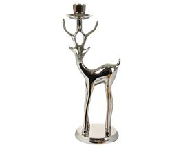 Интерьерный подсвечник Косуля Silver 26см