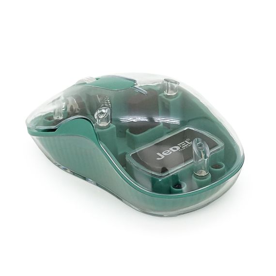 Миша бездротова JEDEL WD141T-G, 1200, 2.4 GHz+Bluetooth 5.0, 3.7V 300mAh, Type-C заряджання. 109x60x32 мм. 69 р. | Зображення 2