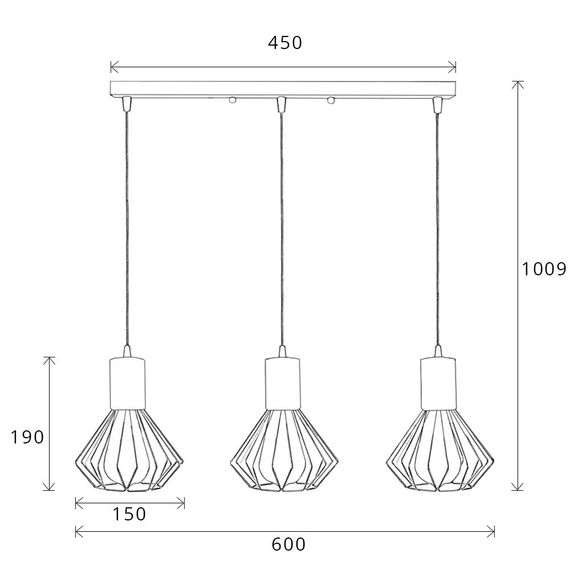 Світильник лофт MSK Electric Diadem на планці NL 2215-3W | Зображення 1