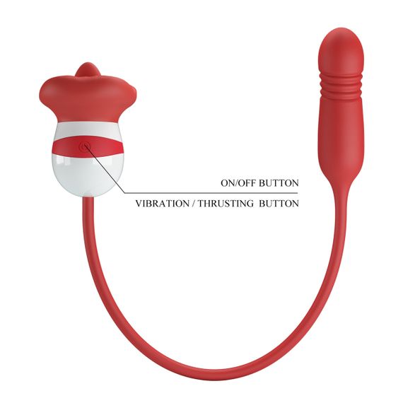 Вібростимулятор PRETTY LOVE Ashlynn, 5 vibration functions 5 thrusting settings 5 licking settings Sex Aura | Зображення 5