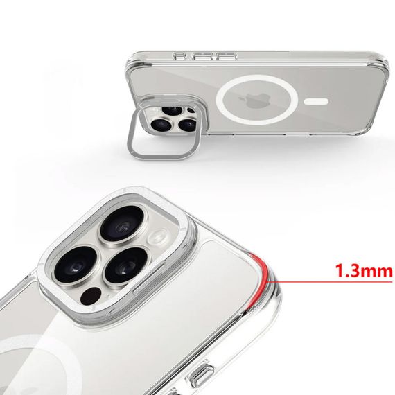 Чохол TPU Space Case Apex with MagSafe для Apple iPhone 13 Pro / 14 Pro (6.1") Silver | Зображення 2