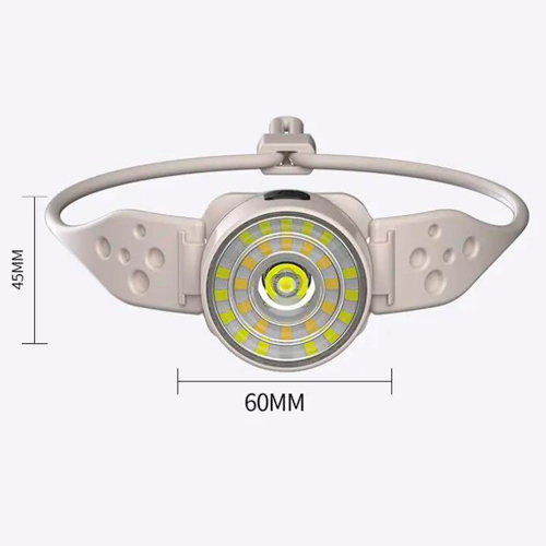 Фонарь налобный G25 XPG+30SMD белый, желтый, красно - синий, АКБ Li-Ion, ЗУ Type-C | Зображення 7