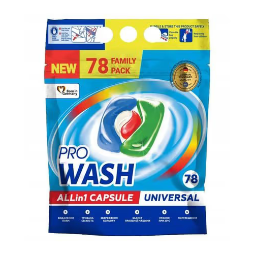 Капсули для прання 78шт (дой-пак) ProWash 2К