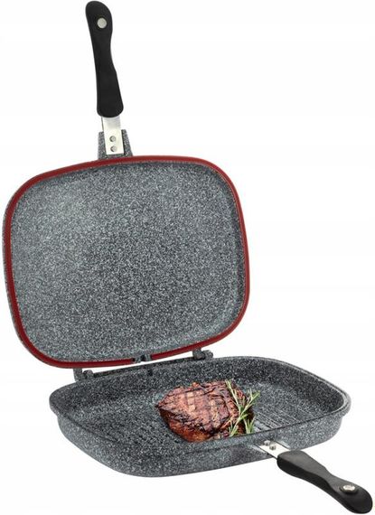 Сковорода-гриль Ofenbach Grill Pan подвійна 32х24х7см з антипригарним покриттям | Зображення 6