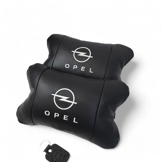 Автоподушка для шиї на підголівники Opel, Подушка підголівник на сидінні машини, Автоподушка подарунок OH-79 | Зображення 5