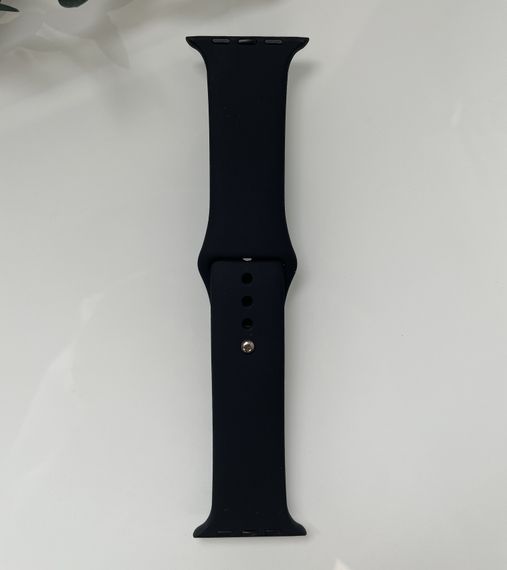 Силіконовий ремінець для розумного годинника Smart Watch 38/40 (Чорний) | Зображення 5