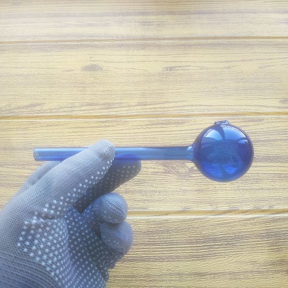 Стеклянная трубка Globe Long Oil Blue | Зображення 1