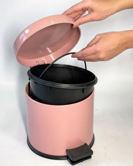 Відро для сміття з педаллю Maxiflow 3 л рожеве 4501.1825S.103.03 | Зображення 1