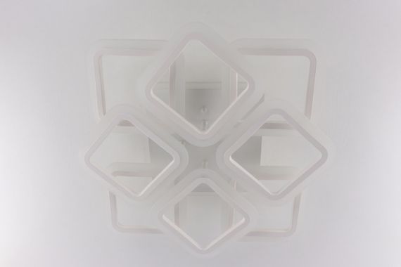 Люстра світлодіодна стельова LED світильник для квартири на стелю лед з пультом 25611 Білий 11х50х50 см. | Зображення 7